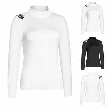 Женская футболка для гольфа, весенне-осенняя спортивная одежда для гольфа, быстросохнущие дышащие рубашки поло с длинным рукавом для дам