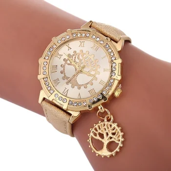 Женские Часы Tree of Life Watch Модные Женские Часы Кварцевые Часы Браслет Montre Femme Reloj Mujer Relojes Para Mujer