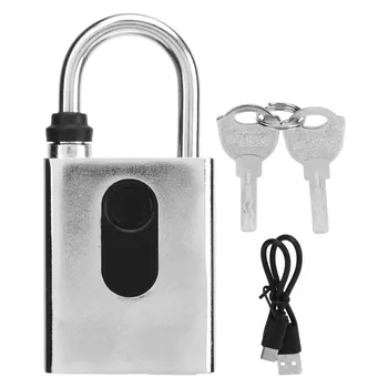 Замок с отпечатком пальца, разблокировка с помощью приложения, стабильная структура Bluetooth Smart Lock с 2 ключами
