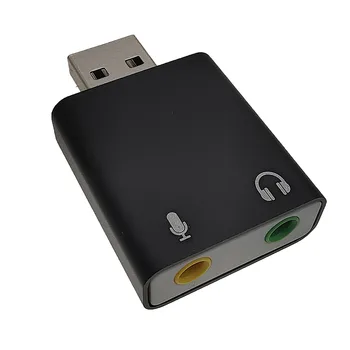 Звуковая карта USB аудиоинтерфейс Адаптер для наушников Поддержка звуковой карты для Windows 7/8/Vista/XP Для Mac OS