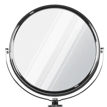 Зеркало со светодиодным кольцом диаметром 15 см.