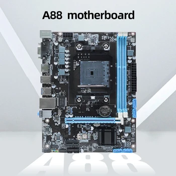 Игровая материнская плата AMDA88 Поддерживает 7650K 860K 870K Материнскую плату AMD FM2/FM2 + PC USB 3.0 PCI Express, VGA, HDMI-совместимые порты RJ45