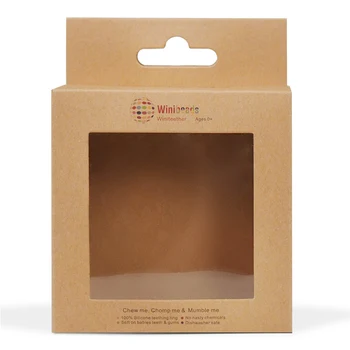 индивидуальный дизайн Оптовые коробки для вешалок из натуральной бумаги напрямую от фабрики для электроники Упаковка продукта с прозрачным окошком