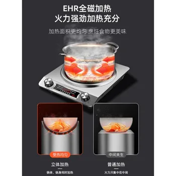 Интеллектуальный котел для приготовления пищи с вогнутой индукцией нового стиля, встроенная плита высокой мощности 3500 Вт
