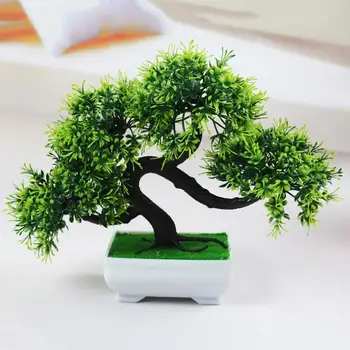 Искусственное дерево бонсай, искусственное украшение для растений, комнатные растения в горшках для украшения рабочего стола