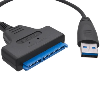 Кабель-адаптер SATA-USB 3.0, кабель-конвертер Plug And Play, компьютерные кабели, разъемы для 2,5-дюймового внешнего жесткого диска HDD SSD.
