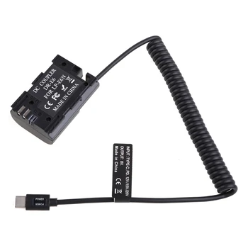 Кабель-адаптер питания USB Type-C для питания аккумулятора LP-E6 камеры