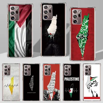 Карта Палестины Арабский Чехол для Samsung Galaxy Note 20 Ultra 5G 10 Plus 9 8 TPU Мягкий Чехол Для телефона Бампер S23 S22 S21 FE Caso