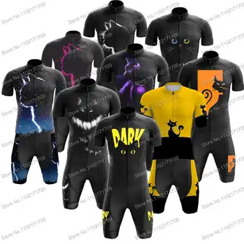 Классический Комплект из Джерси Cat Cycling, Черная Велосипедная Одежда для Мужчин и Женщин, Рубашки для Шоссейных велосипедов, Костюм MTB Maillot Ciclismo Hombre