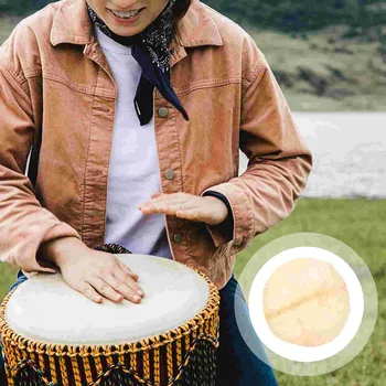 Кожа африканского барабана Запасные Части для музыкальных инструментов Аксессуары Для замены перкуссии из овечьей кожи Расходные материалы