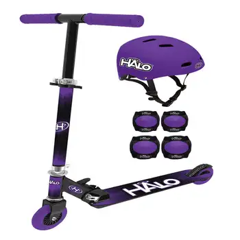 Комбинированный скутер - фиолетовый - включает 1 скутер, 1 шлем, 2 налокотника, 2 наколенника! Предназначен для райдеров 5+, весом до 220 фунтов - унисекс