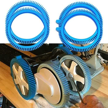 Комплект синих передних шин из 2 предметов с супер горбом 2X 4X Нажимные колеса синего цвета 896584000-143 для Hayward Phoenix для очистителя бассейна