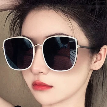 Корейская Новая Мода Овальные Солнцезащитные Очки 