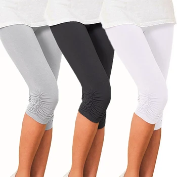 Короткие леггинсы, Летние защитные шорты, женские тонкие брюки, утягивающее нижнее белье, повседневные черно-белые брюки с эффектом пуш-ап, эластичные 2023 г.