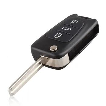 Корпус ключа Для Hyundai Avante I20 I30 IX35 Remote Car Key Shell Fob Cover Case Flip Folding Для Kia С Лезвием 3 Кнопки