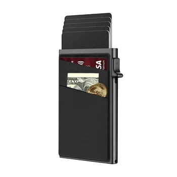 Кошелек для кредитных карт с RFID-блокировкой, автоматический всплывающий кошелек для карт