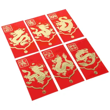 Красный конверт Фестиваль Года Дракона Красные конверты Китайские Новые конверты Весенний Фестиваль