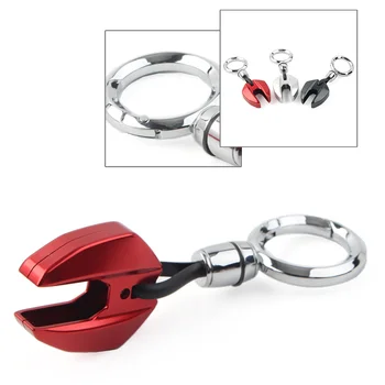 Красный/серебристый/титановый алюминиевый чехол для ключей от мотоцикла Ducati Diavel Monster 795 696 959 796 695 1199S