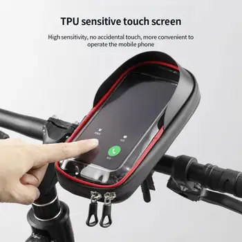 Красочный 6,5-дюймовый держатель для велосипедного телефона, Водонепроницаемая подставка для руля мотоцикла, чехлы для сумок, Велосипед, Скутер, сотовый телефон