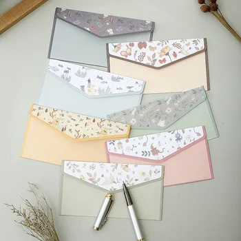 Красочный маленький конверт и набор писчей бумаги Свежий цветочный дизайн для открыток своими руками, приглашений на свадьбу, Корейских канцелярских принадлежностей
