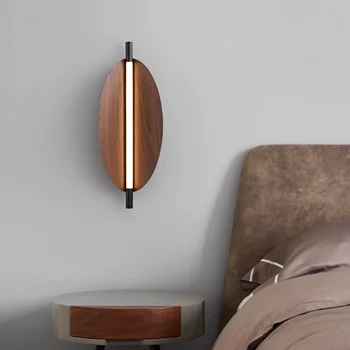Креативный настенный светильник в форме листа для гостиной, спальни, коридора, винтажный промышленный дизайнерский настенный светодиодный светильник