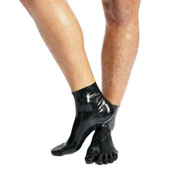 латексные носки, мужские фетиш-резиновые мужские перчатки, фетиш-носки, короткие носки, сексуальная маска щенка, покорная одежда для БДСМ, латексный капюшон, сдерживающий