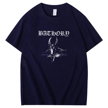 Летняя футболка для мужчин Darkthrone графические футболки Bathory хлопковая мужская футболка с коротким рукавом Harajuku с круглым вырезом Мужская одежда