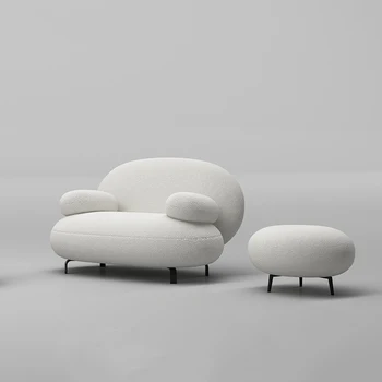 Маленькие диваны для гостиной в скандинавском стиле, роскошный дизайн, минималистичные диваны для ленивой гостиной, поручни, современная мебель для дома Casa Arredo QF50KS