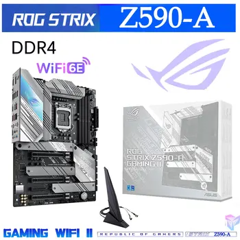 Материнская плата ASUS ROG STRIX Z590-A GAMING WIFI II DDR4 LGA 1200 USB3.2 Intel Z590 Поддерживает процессор Intel Core 10-11 поколения
