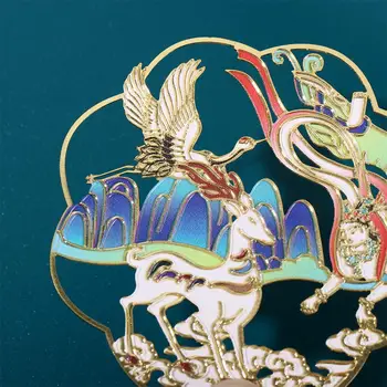 Металлические роскошные полые закладки в китайском стиле в стиле ретро, Латунная закладка в виде жилок в китайском стиле, Металлическая закладка