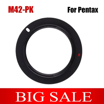 Металлическое Переходное Кольцо для объектива с креплением M42-PK Для Pentax K-X K-7 K20D k10 K-5 K-M K-3 K-50 K-5 II K-30 K-01 K-r k100 K200 Зеркальная Камера