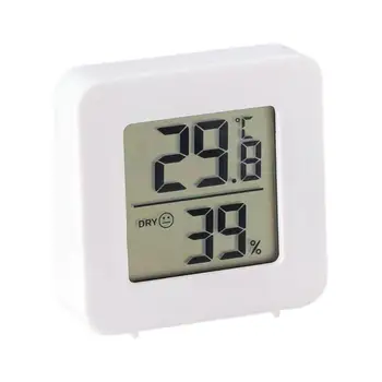 Мини Цифровой монитор температуры и влажности Автоматический электронный термогигрометр Датчик монитора для дома спальни кухни