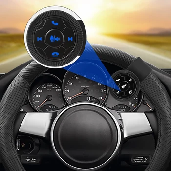 Многофункциональная кнопка дистанционного управления для рулевого колеса автомобиля, велосипеда, мотоцикла, Беспроводное воспроизведение музыки в формате MP3, снятие для IOS Android