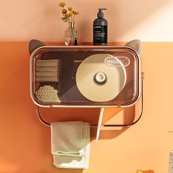 Многофункциональный держатель для туалетной бумаги, водонепроницаемая коробка для салфеток, настенный держатель для туалетной бумаги, роскошные аксессуары для ванной комнаты