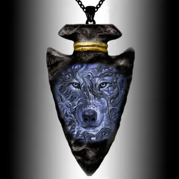 Модные ожерелья с подвеской в виде индийских животных для женщин и волка, хип-хоп ожерелья с черной цепочкой для мужчин, ювелирные изделия из нержавеющей стали, подарок для вечеринки