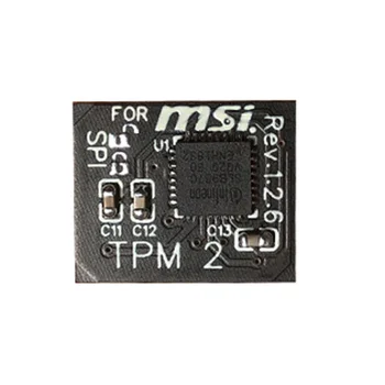 Модуль безопасности шифрования TPM 2.0 Модуль безопасности удаленной карты 12 Pin SPI TPM2.0 для материнской платы MSI