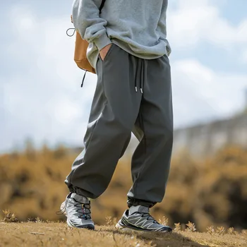 Мужские свободные прямые повседневные брюки, мужские осенне-зимние новые японские брюки с регулируемыми штанинами для двух видов носки
