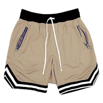 Мужские сетчатые спортивные шорты для бега, летние баскетбольные шорты для фитнеса, дышащие короткие штаны, свободные шорты для мышц y2k