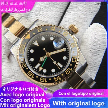 Мужские часы XPOUHC 904l из нержавеющей стали с автоматическим механическим керамическим кольцом для часов GTM watch 40 мм-RLX