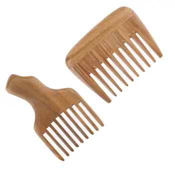 Набор из 2 гребней для укладки, деревянная расческа для коротких / длинных / вьющихся / / прямых волос