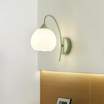 Настенный светильник Matcha green, современный минималистичный прикроватный светильник для спальни, гостиной, гостиничной лестницы, творческого кабинета, светодиодный настенный светильник