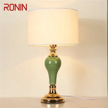 Настольные лампы RONIN Современный светодиодный роскошный дизайн Креативные керамические настольные лампы для домашней спальни