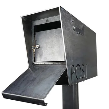 Настройте лучший уличный почтовый ящик из кортеновой стали, почтовый ящик, забор, сказочный сад