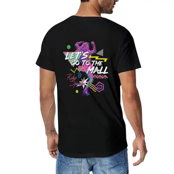 Новая футболка Let's Go To The Mall - Robin Sparkles (вариант) на заказ для мальчиков, белые, черные, мужские футболки с графическим рисунком