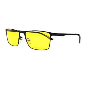 Новое поступление, Поляризованные солнцезащитные очки ночного видения, Удобная прямоугольная металлическая оправа для очков, Солнцезащитные очки с антибликовым покрытием для ежедневного вождения.