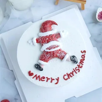 Новые 2024 Счастливого Рождества, Топперы для торта, Мультяшный Санта-Клаус, Рождественская вечеринка для детей, Подарок для торта на День рождения, Украшение десерта