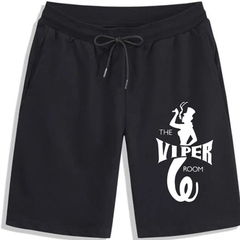 Новые популярные мужские шорты The Viper Room черного цвета с принтом