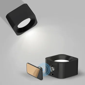 Новый USB-настенный светильник для зарядки с магнитным отсосом, Прикроватная Книжная лампа для зарядки в помещении, Портативная сенсорная лампа
