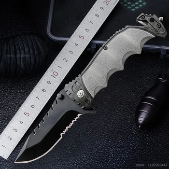 Новый походный нож 7CR17MOV, складной нож высокой твердости для кемпинга, самообороны, выживания EDC, многофункциональная самооборона