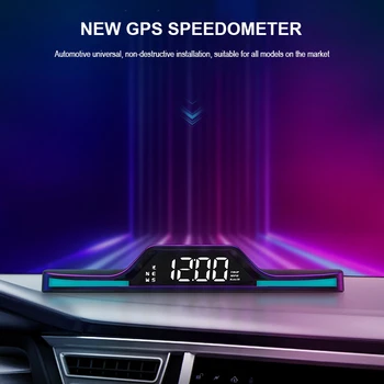 Новый Универсальный Автомобильный Головной дисплей HUD G15 GPS Сигнализация О Превышении Скорости Вождения Напоминание О Усталости При вождении Автомобильный Дисплей Крупным шрифтом